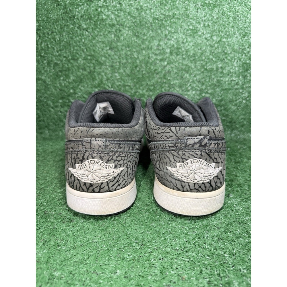 Air Jordan 1 Retro SE Low Black Elephant Print Mens Size 13 Basketball Shoes - Picture 7 of 9